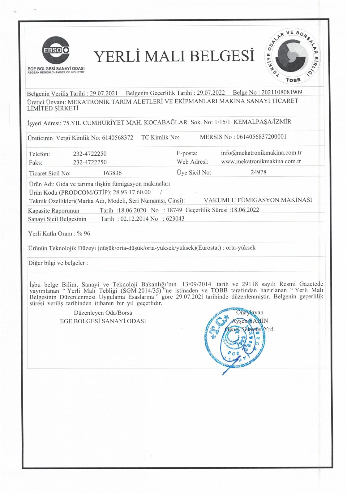 Vakumlu Fumigasyon